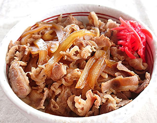 牛丼(豚汁付き)